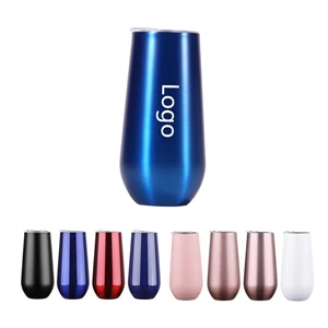 6 Oz. Double Wall Stainless Steel Wine Tumbler