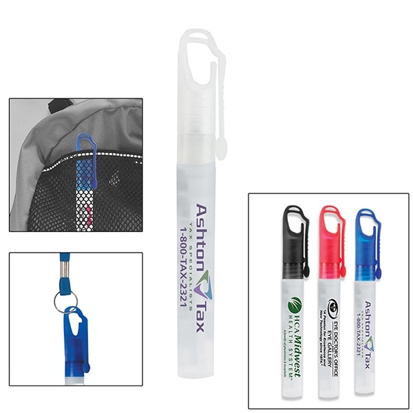 SprayClip 10 ml. Antibacterial Hand Sanitizer Spray Pump