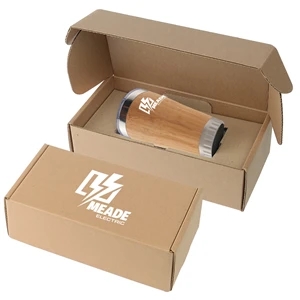 17 oz Stainless Steel Bamboo Insulated Tumbler Gift Set