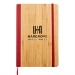 6" x 8" Bamboo Journal With RPET Back | https://www.bestnamebadges.com