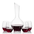 Sanguine Carafe & Carlita Stemless Wine | https://www.bestnamebadges.com