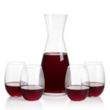 Portofino Carafe & Carlita Stemless Wine | https://www.bestnamebadges.com