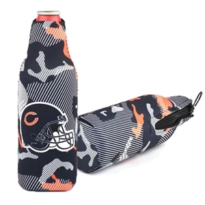 12 Oz. Neoprene Bottle Cooler W/ Binding | https://www.bestnamebadges.com