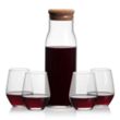 Aviston Carafe & Mandelay Stemless Wine | https://www.bestnamebadges.com