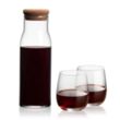 Aviston Carafe & Crestview Stemless Wine | https://www.bestnamebadges.com