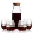 Aviston Carafe & Crestview Stemless Wine | https://www.bestnamebadges.com