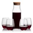 Aviston Carafe & Stanford Stemless Wine | https://www.bestnamebadges.com