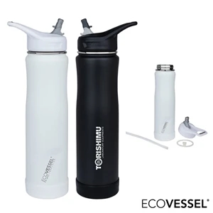 EcoVessel® The Summit 24 oz. Vacuum Insulated Water Bottle | https://www.bestnamebadges.com