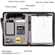 Portfolio Organizer with Writing Pad Handle | https://www.bestnamebadges.com