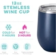 12Oz Wine Tumbler With Lid | https://www.bestnamebadges.com