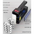 Solar Rechargeable Flashlight With Cob Sidelight | https://www.bestnamebadges.com