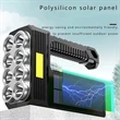 Solar Rechargeable Flashlight With Cob Sidelight | https://www.bestnamebadges.com