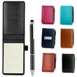 Mini Pocket Notepad Memo Book Lined Sheets With Metal Pen | https://www.bestnamebadges.com