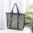 Beach MeshTote Bag With Canvas Pocket | https://www.bestnamebadges.com