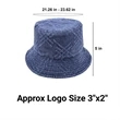 Summer Travel Bucket Cap Hat | https://www.bestnamebadges.com