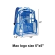 Heavy Duty PVC Transparent Backpack | https://www.bestnamebadges.com
