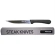 Black Handle Knife Set | https://www.bestnamebadges.com