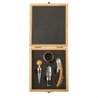 4 Piece Bamboo Wine Tool Set | https://www.bestnamebadges.com