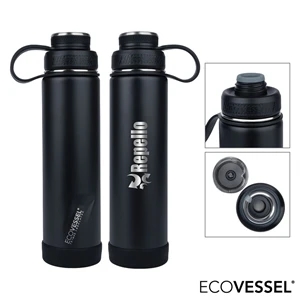 EcoVessel® Boulder 24 oz. Vacuum Insulated Water Bottle | https://www.bestnamebadges.com