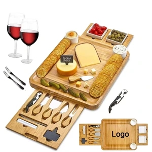 Bamboo Charcuterie Board Set