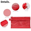 Twin Pocket Mesh and Vinyl Pencil Pouch | https://www.bestnamebadges.com