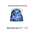 Tie Dyed Knitted Hat | https://www.bestnamebadges.com