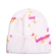 Tie Dyed Knitted Hat | https://www.bestnamebadges.com