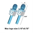 Wireless Bluetooth Karaoke Microphone Speaker | https://www.bestnamebadges.com