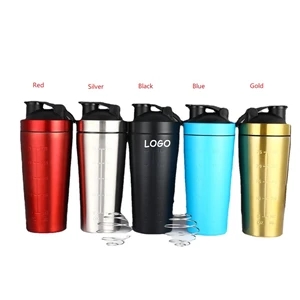 25Oz Stainless Steel Protein Shaker Bottle