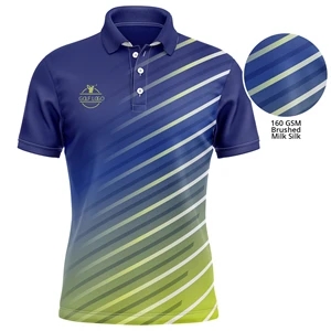 Unisex 160 GSM Brushed Milk Silk Sublimation Polo Shirt | https://www.bestnamebadges.com
