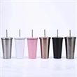 17 Oz. Double Wall Tumbler With Lid And Straw | https://www.bestnamebadges.com