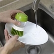 Soap Dispensing Palm Scrub Brush | https://www.bestnamebadges.com