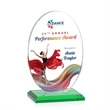 Austin (Vert) VividPrint™ Award - Green | https://www.bestnamebadges.com