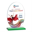 Austin (Vert) VividPrint™ Award - Green | https://www.bestnamebadges.com
