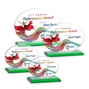 Austin (Horiz) VividPrint™ Award - Green | https://www.bestnamebadges.com