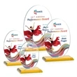 Austin (Vert) VividPrint™ Award - Amber | https://www.bestnamebadges.com