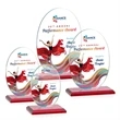 Austin (Vert) VividPrint™ Award - Red | https://www.bestnamebadges.com