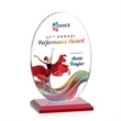 Austin (Vert) VividPrint™ Award - Red | https://www.bestnamebadges.com