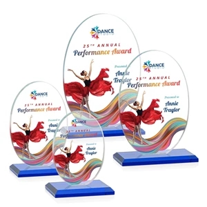 Austin (Vert) VividPrint™ Award - Blue | https://www.bestnamebadges.com