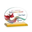Austin (Horiz) VividPrint™ Award - Amber | https://www.bestnamebadges.com