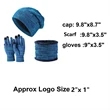 Snowing Hat Scarf Touch Screen Gloves Set | https://www.bestnamebadges.com