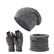 Snowing Hat Scarf Touch Screen Gloves Set | https://www.bestnamebadges.com