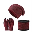 Snowing Hat Scarf Touch Screen Gloves Set | https://www.bestnamebadges.com