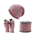Snowing Hat Scarf Touch Screen Gloves Set | https://www.bestnamebadges.com