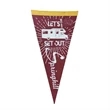 Felt Triangular Advertising Banner | https://www.bestnamebadges.com
