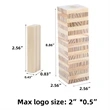 Timber Tower Wood Block Stacking Game | https://www.bestnamebadges.com