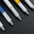 Aluminum 6 In 1 Multifunction Ballpoint Pen | https://www.bestnamebadges.com