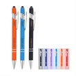 Plunger-Action Metal Ballpoint Pen / Stylus | https://www.bestnamebadges.com