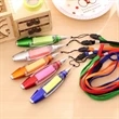 LED Sticky Note Ballpoint Pen With Lanyard | https://www.bestnamebadges.com