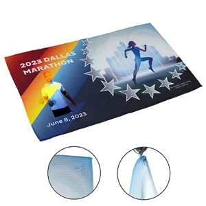 Full-Color Waffle Weave Sports & Gym Towel | https://www.bestnamebadges.com